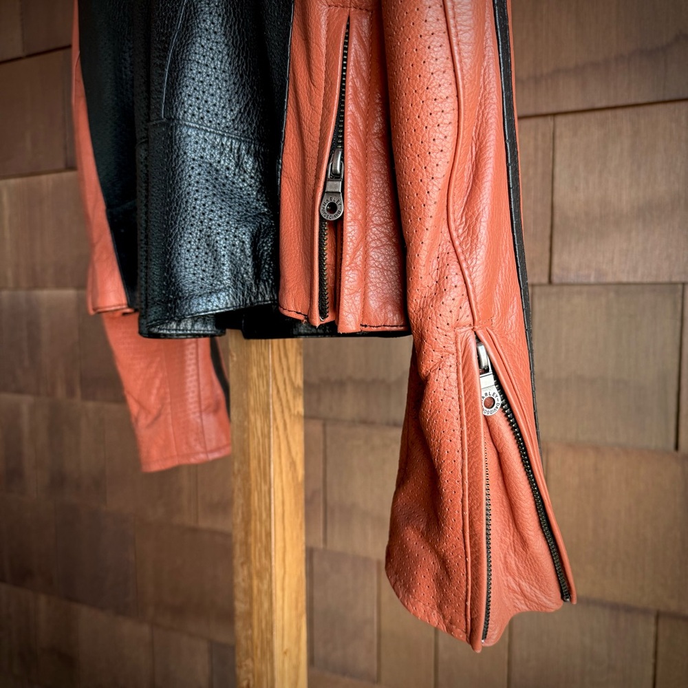 Ladies Harley-Davidson Black and Orange Legendary Jacket - Picture 6 of 9